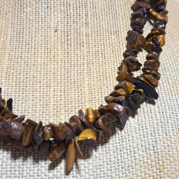 Tiger Eye Long Necklace - Picture 3 of 3